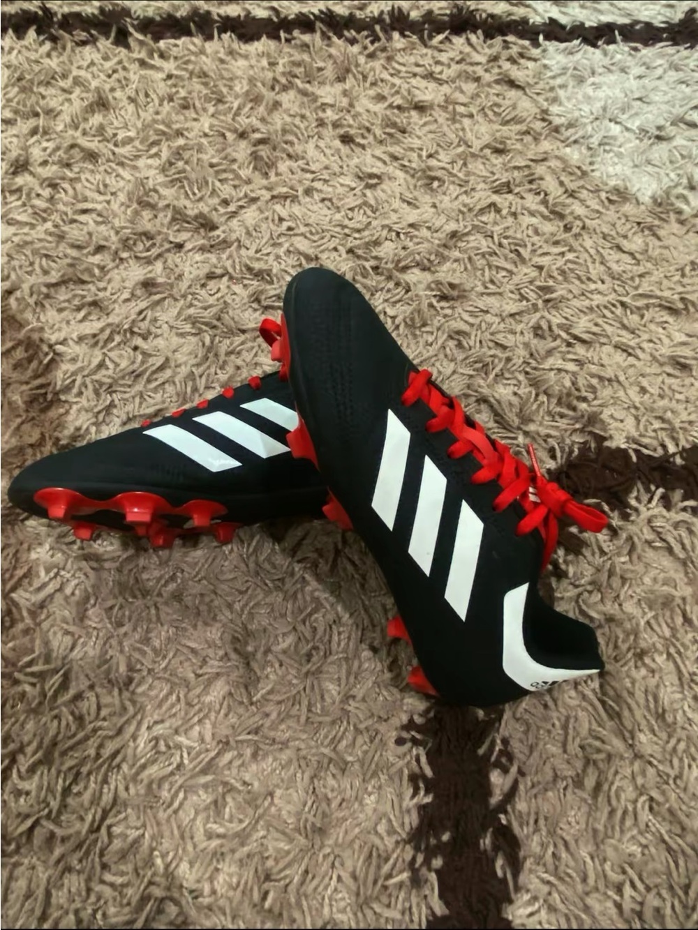 Adidas Goletto 6 FG Soccer Cleats Black White Red Size 5
